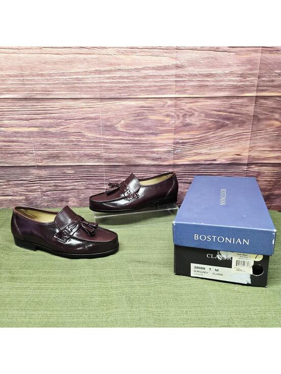 Bostoniam First Flex Mens Loafer Dress Shoe  Burgandy Size 80 main image 4